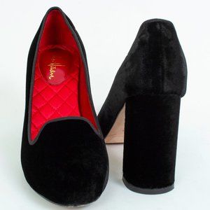 Cole Haan Air Morgan Black Velvet Slipper Pump, 8B